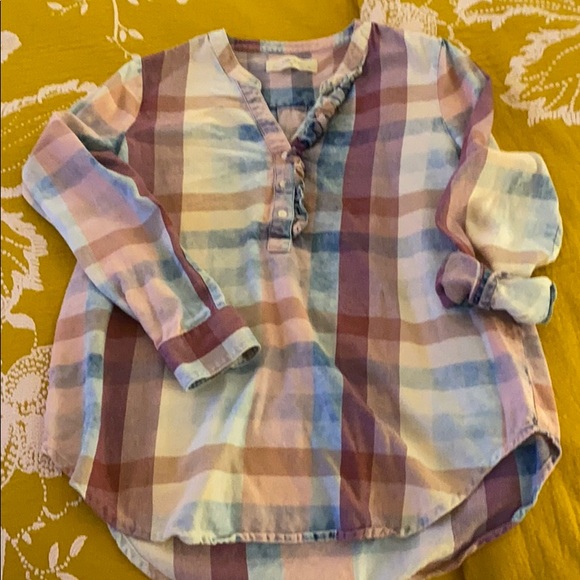 Cute denim colored plaid from Anthropologie - Picture 1 of 5